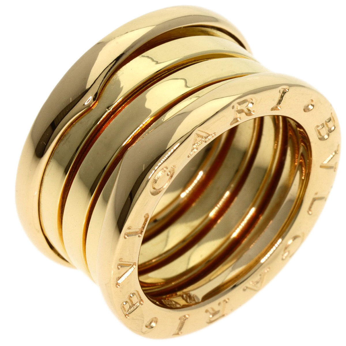 Bvlgari Ring B.Zero1 3 Band #47 K18 Yellow Gold