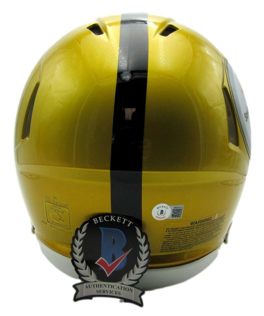 Troy Polamalu Signed Steelers Full Size Flash
