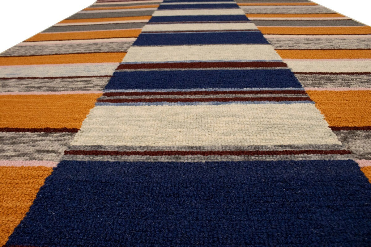 Stripes Design Hand-Tufted Modern Multicolored