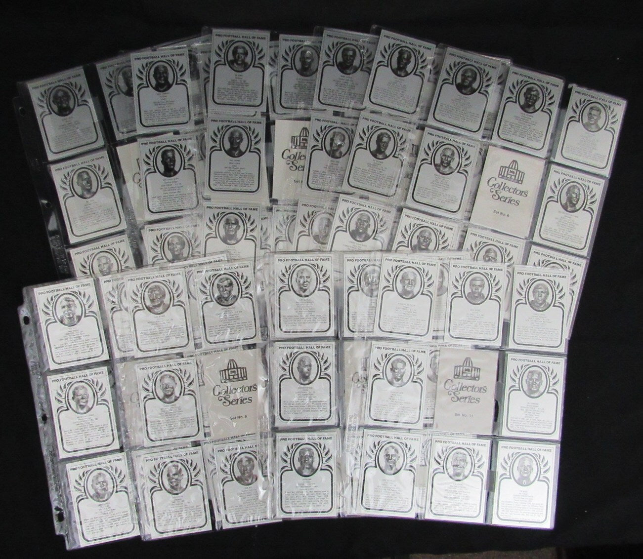 Pro Football Hall Of Fame Metallic Card Set