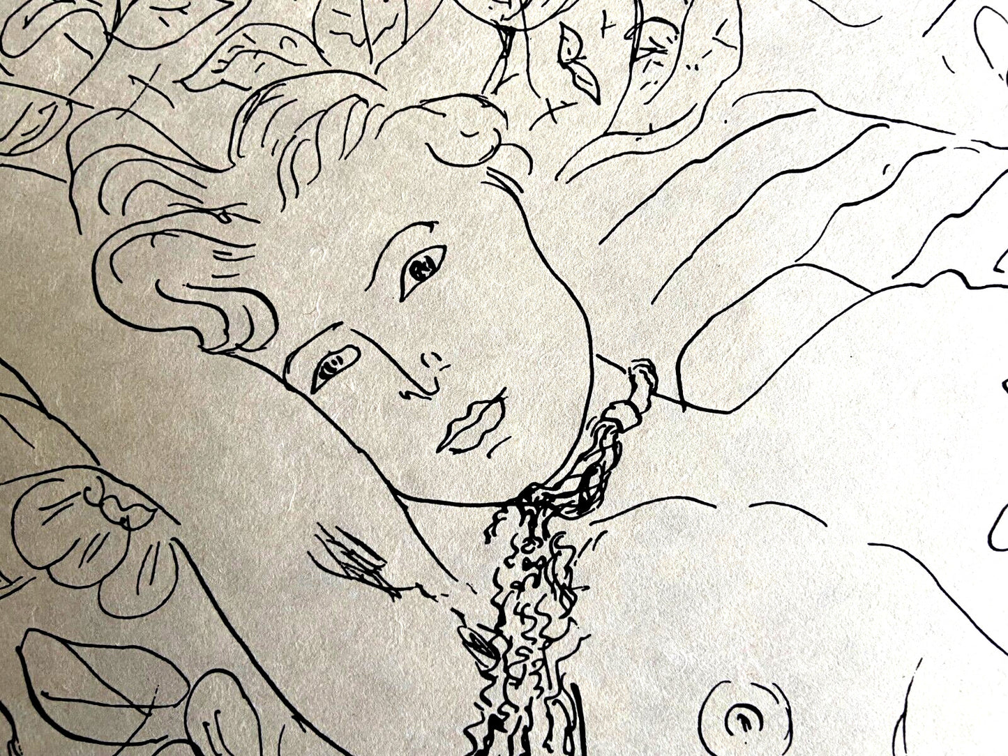 Henri Matisse Lithograph Hand Made Contract Hand