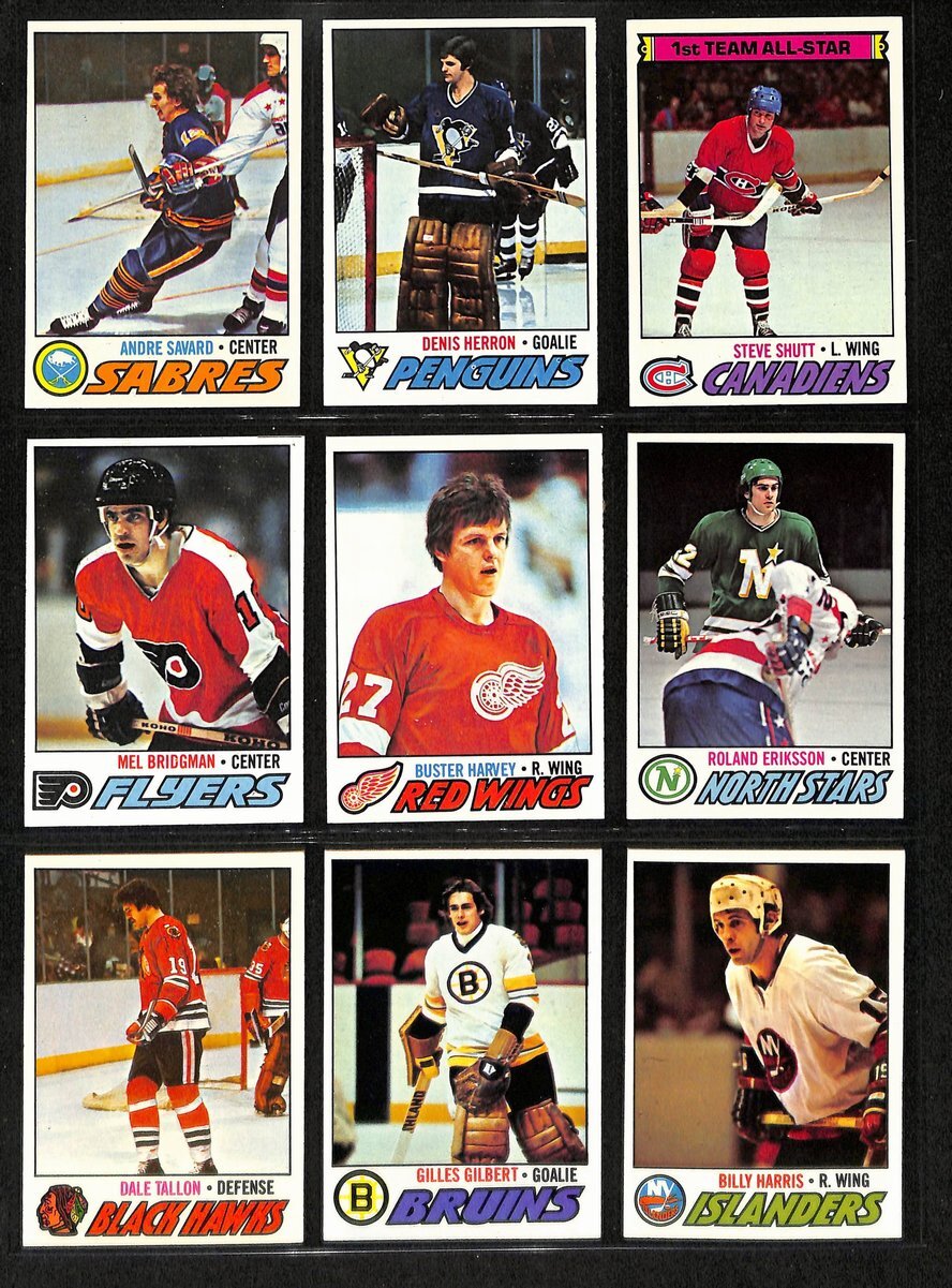 1977-78 Topps Hockey Cards Complete Set (1-264)