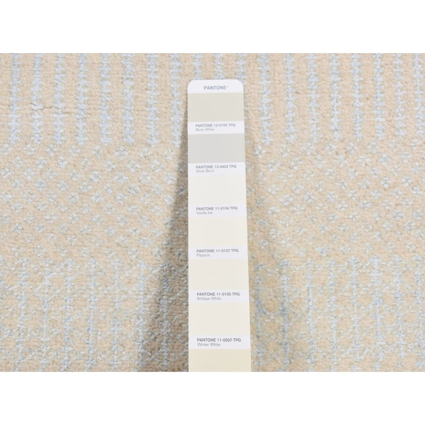2'7"X8'4" Ivory Grass Design Gabbeh Wool And Silk Hand Knotted Runner Rug