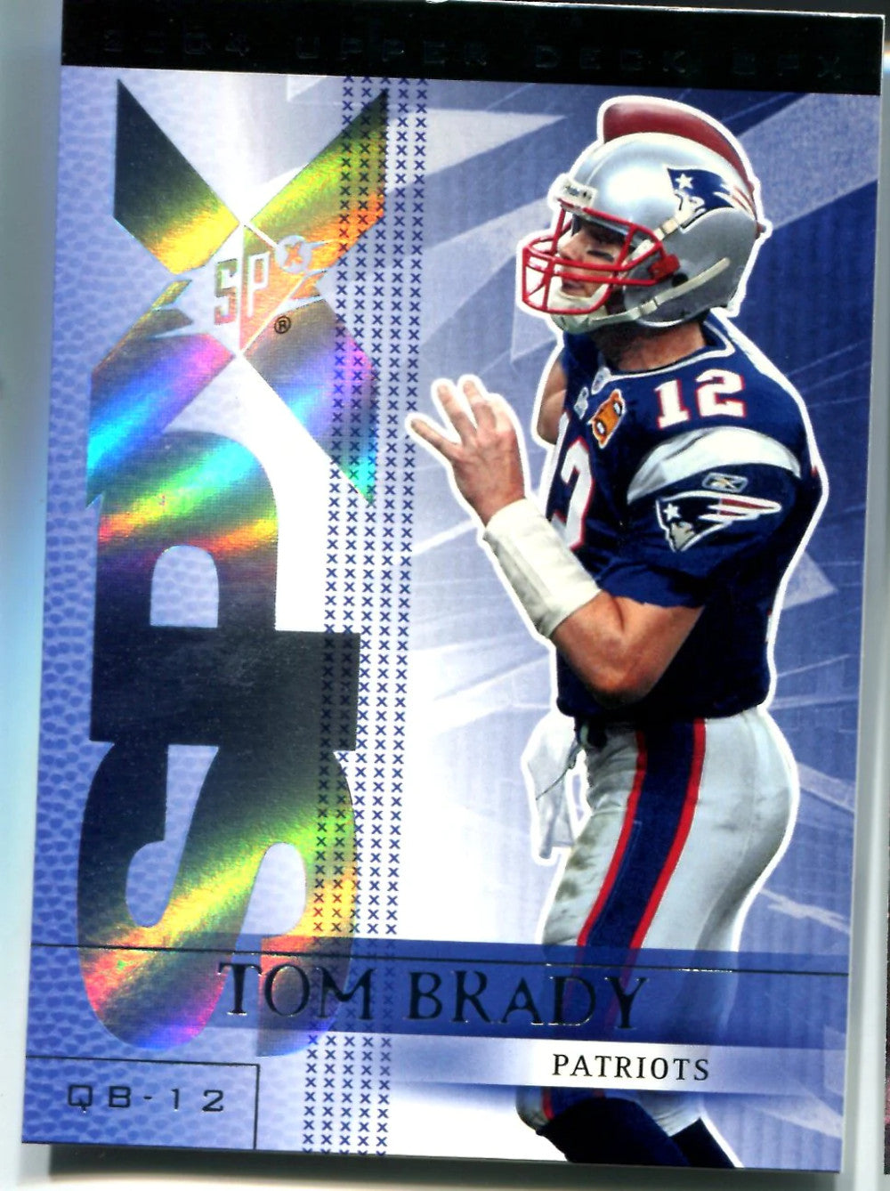 Tom Brady 2004 Upper Deck Spx Card
