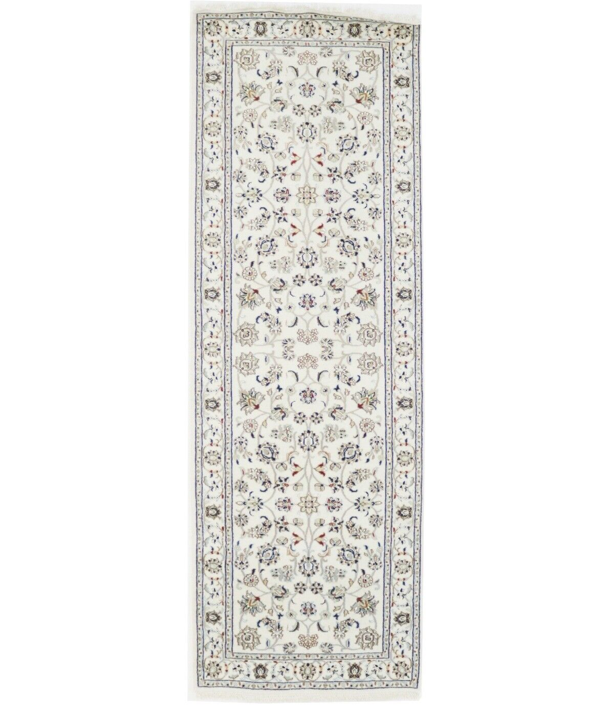 3X8 ft Hand-Knotted Indo-Nain Oriental Runner
