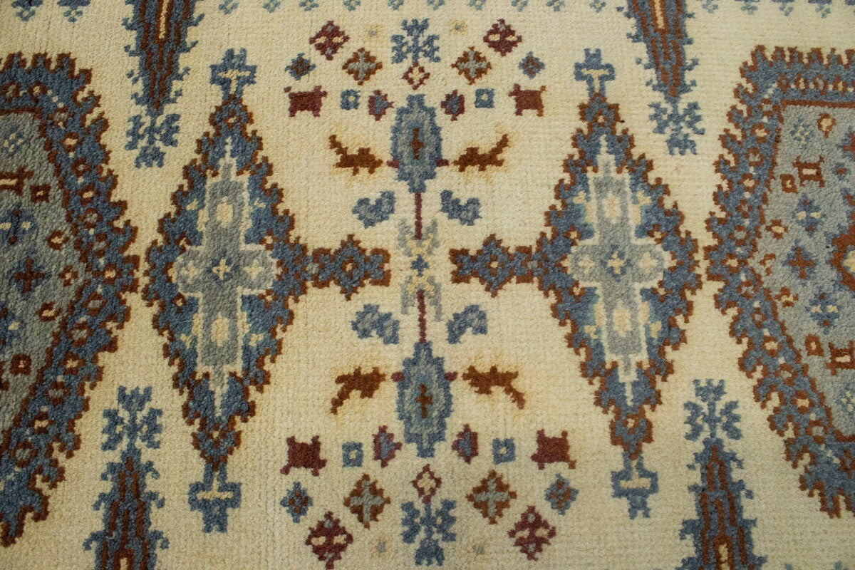 Vintage-Style Indo-Viss Oriental Runner Handmade