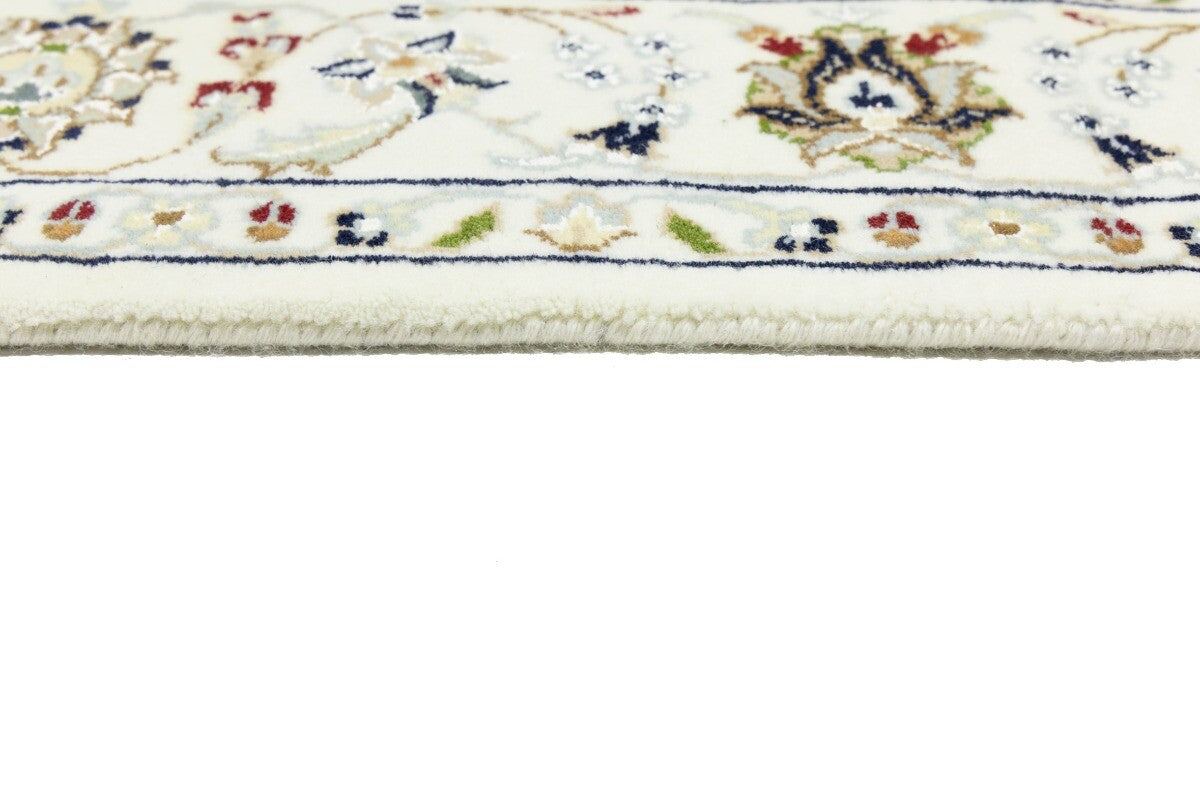 Indo-Nain Oriental Square Rug Vintage Floral