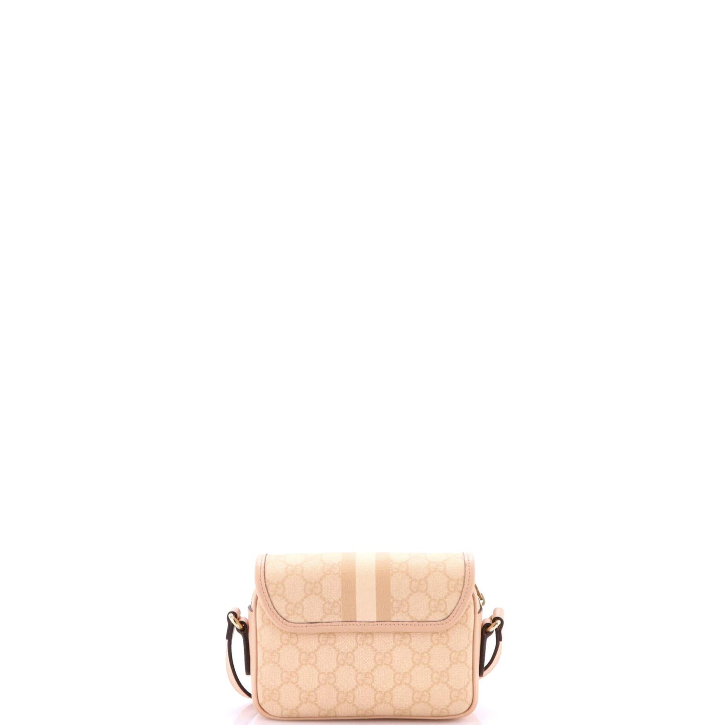 Gucci Ophidia Flap Shoulder Bag Gg Coated Canvas Mini