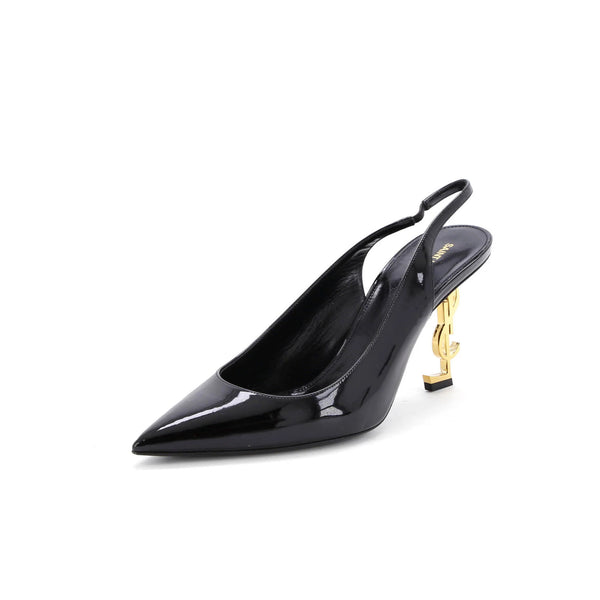 Saint Laurent Women'S Opyum Slingback Pumps Patent 110