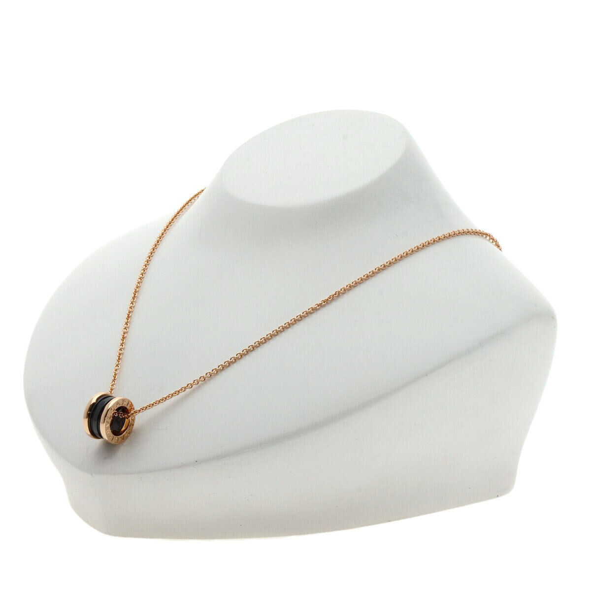 BVLGARI Necklace B.zero1 Black Ceramic K18 Pink