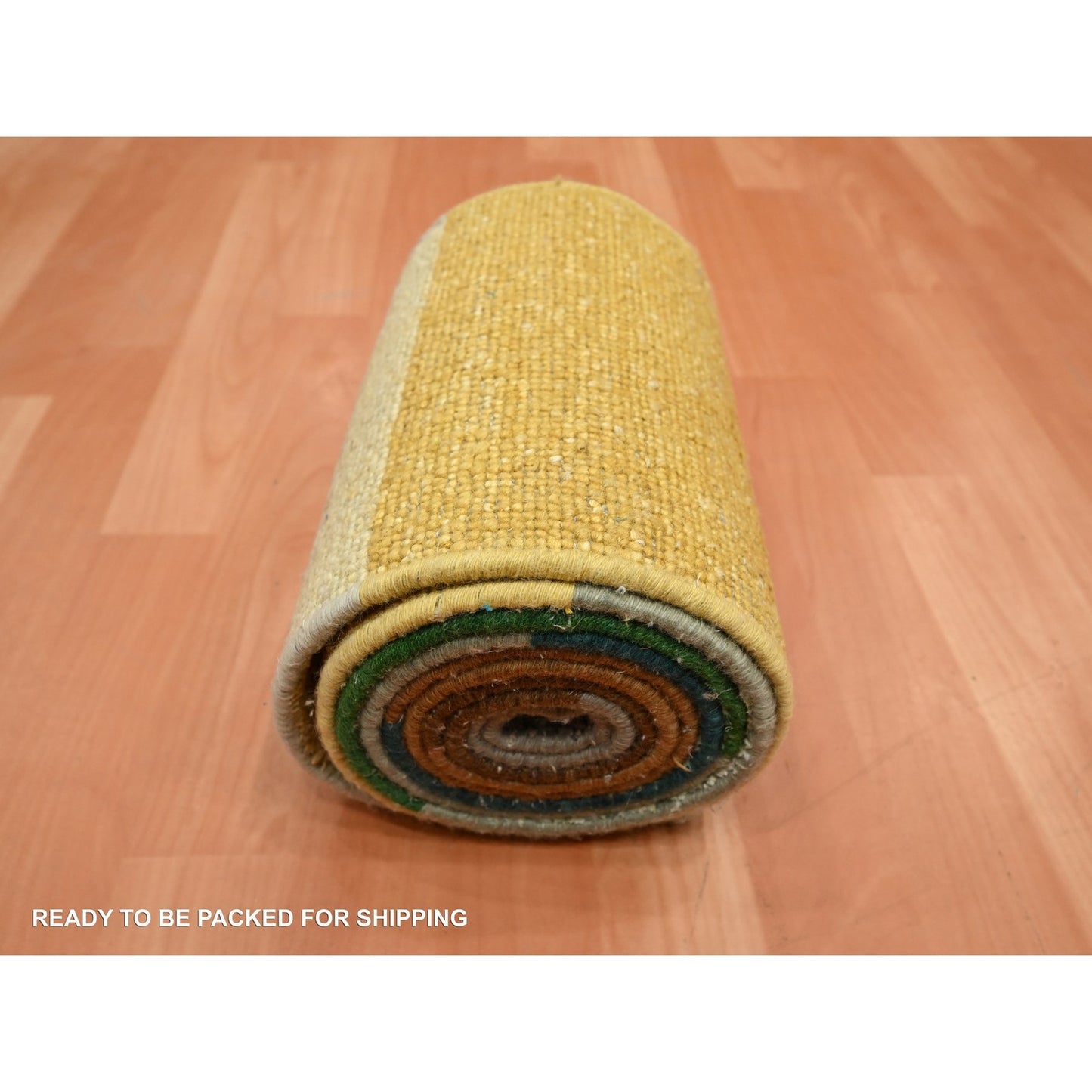 1'X11'2" Colorful For Custom Orders Wool & Silk Hand Knotted Runner Rug