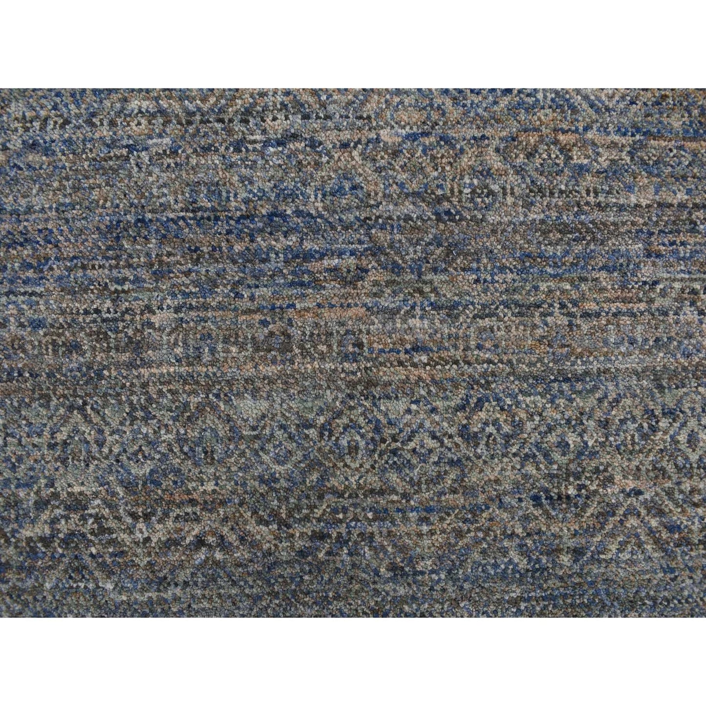 5'X14' Blue Kohinoor Collection 100% Wool Hand Knotted Gallery Size Rug