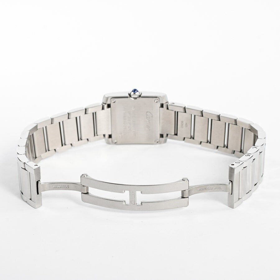 Cartier Tank Francaise Sm Wsta0065 Silver Ladies Used Watch #61523