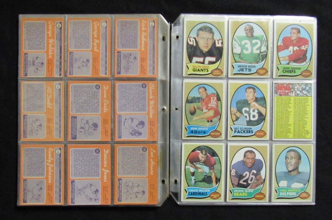 1970 Topps Football Card Complete Set (1-263)
