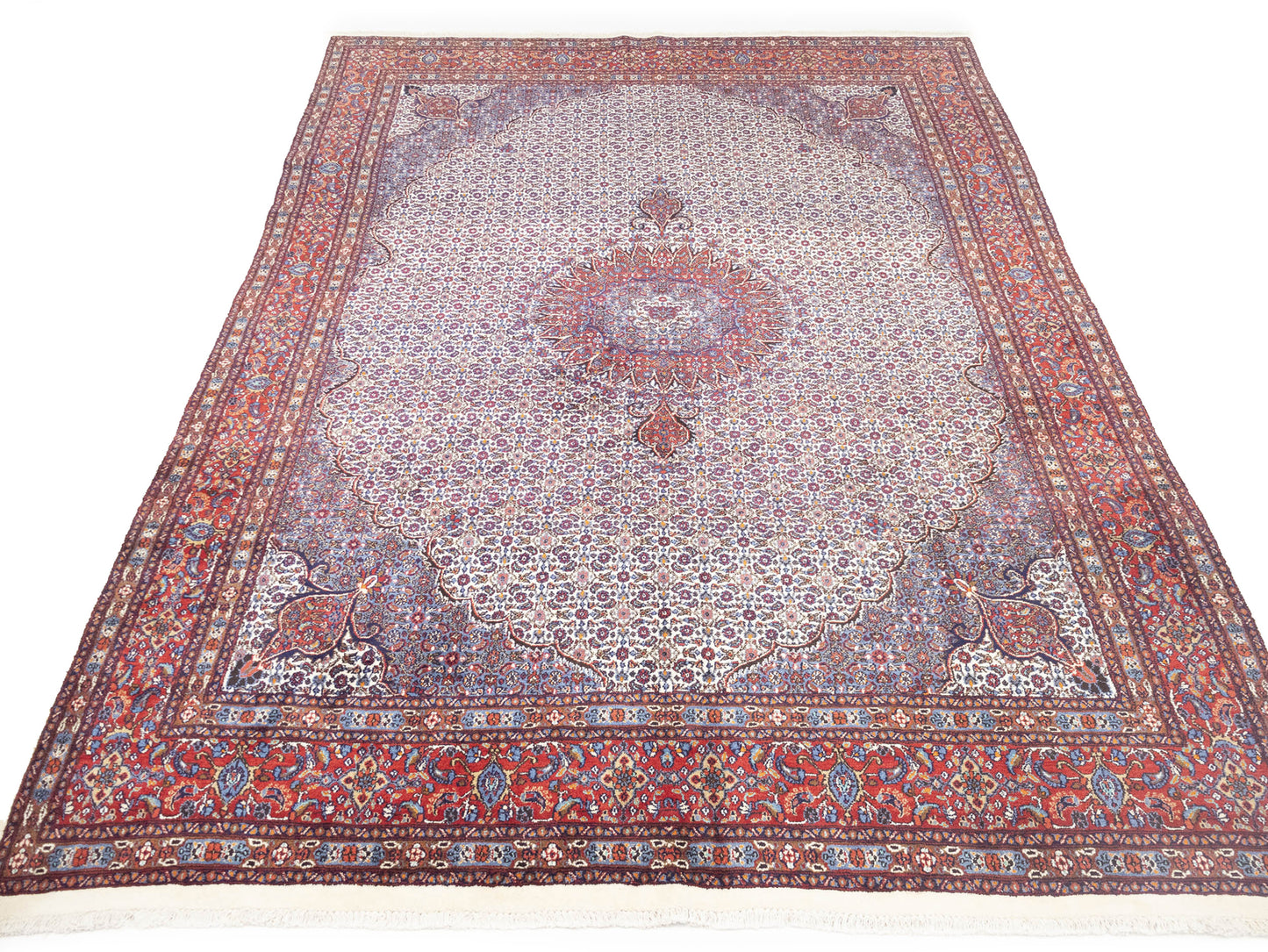 Vintage Oriental Rug Traditional Classic Floral