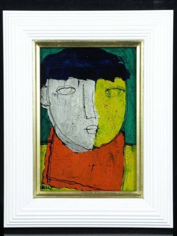 Tetsuo Mizu (Tokyo)- Boy Original Painting Oil On