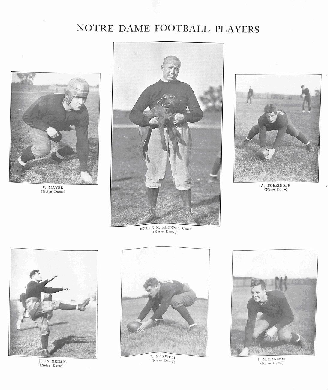 1926 Notre Dame Vs. Army Football Game Program