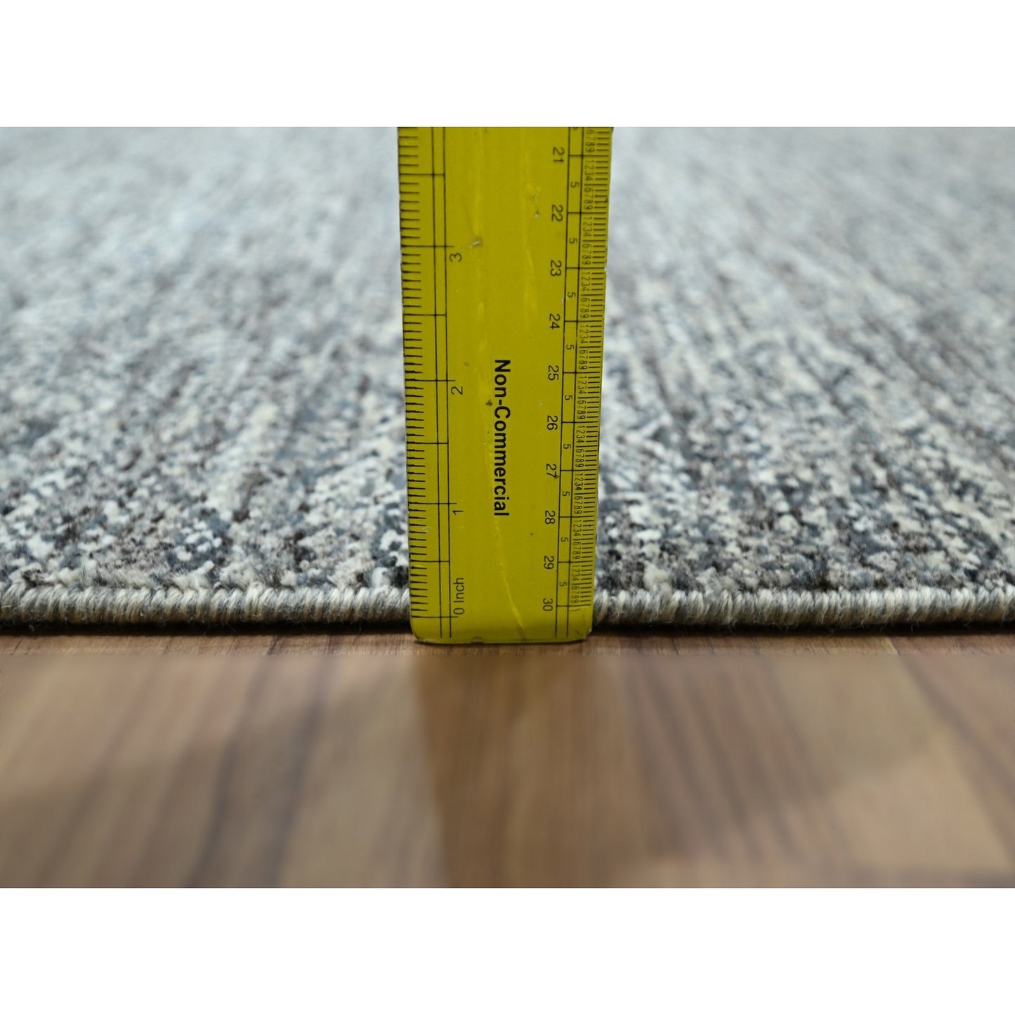 9'X12'1" Nickel Gray Kohinoor Herat Design Pure Wool Hand Knotted Rug