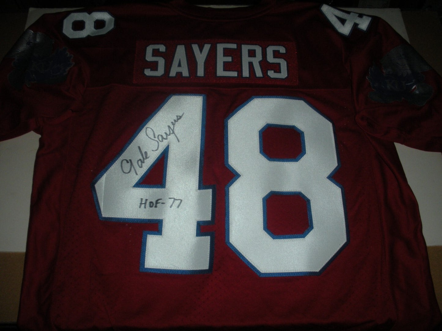 Gale Sayers Kansas Jayhawks,Bears Wcoa Signed