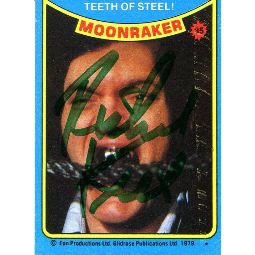 Richard Kiel Autographed 1979 Eon Productions Card