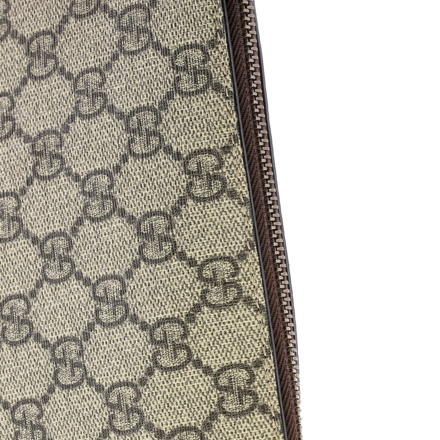 Gucci Neo Vintage Wristlet Pouch Gg Coated Canvas