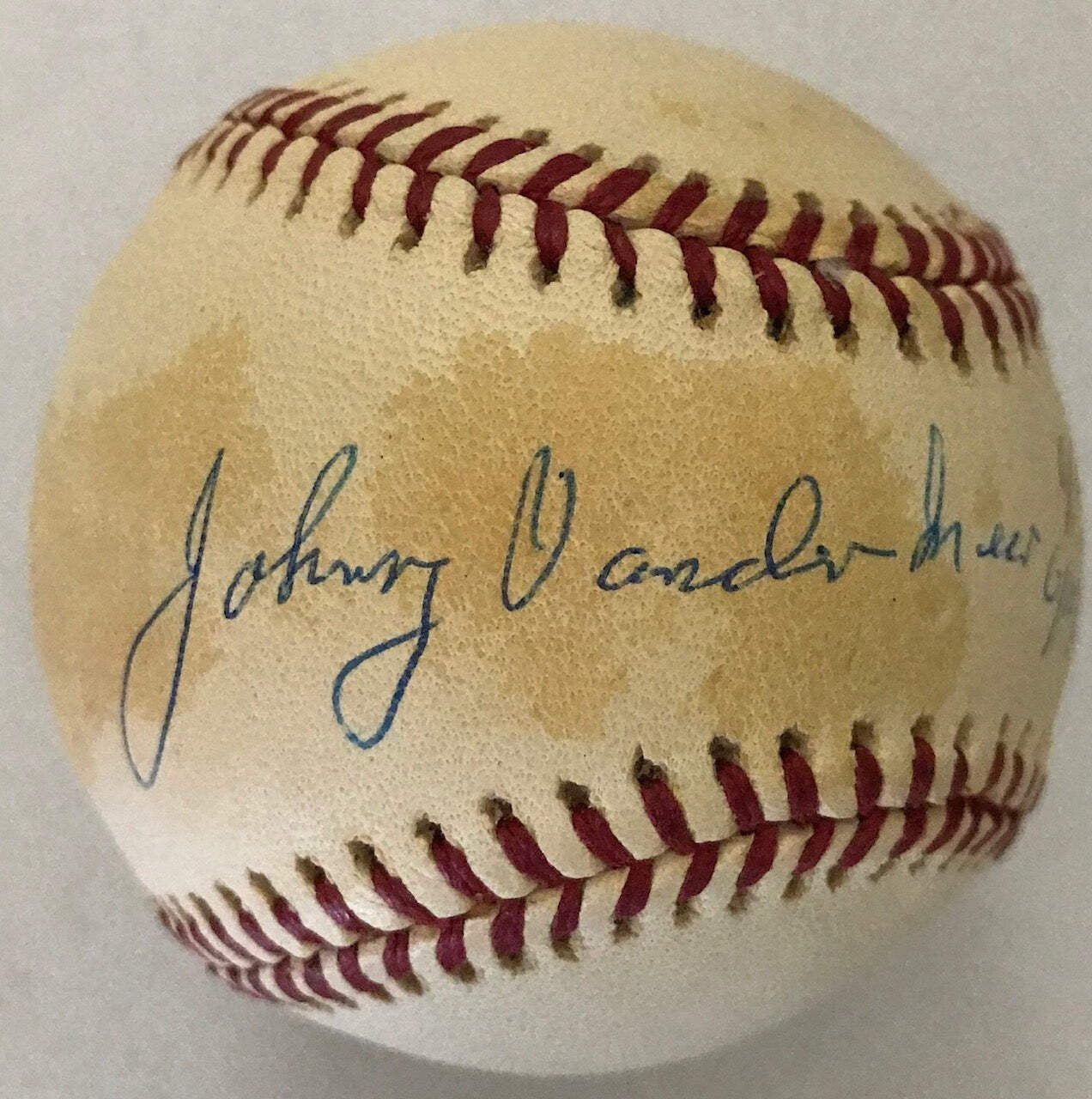 Johnny Vander Meer Autographed Official National