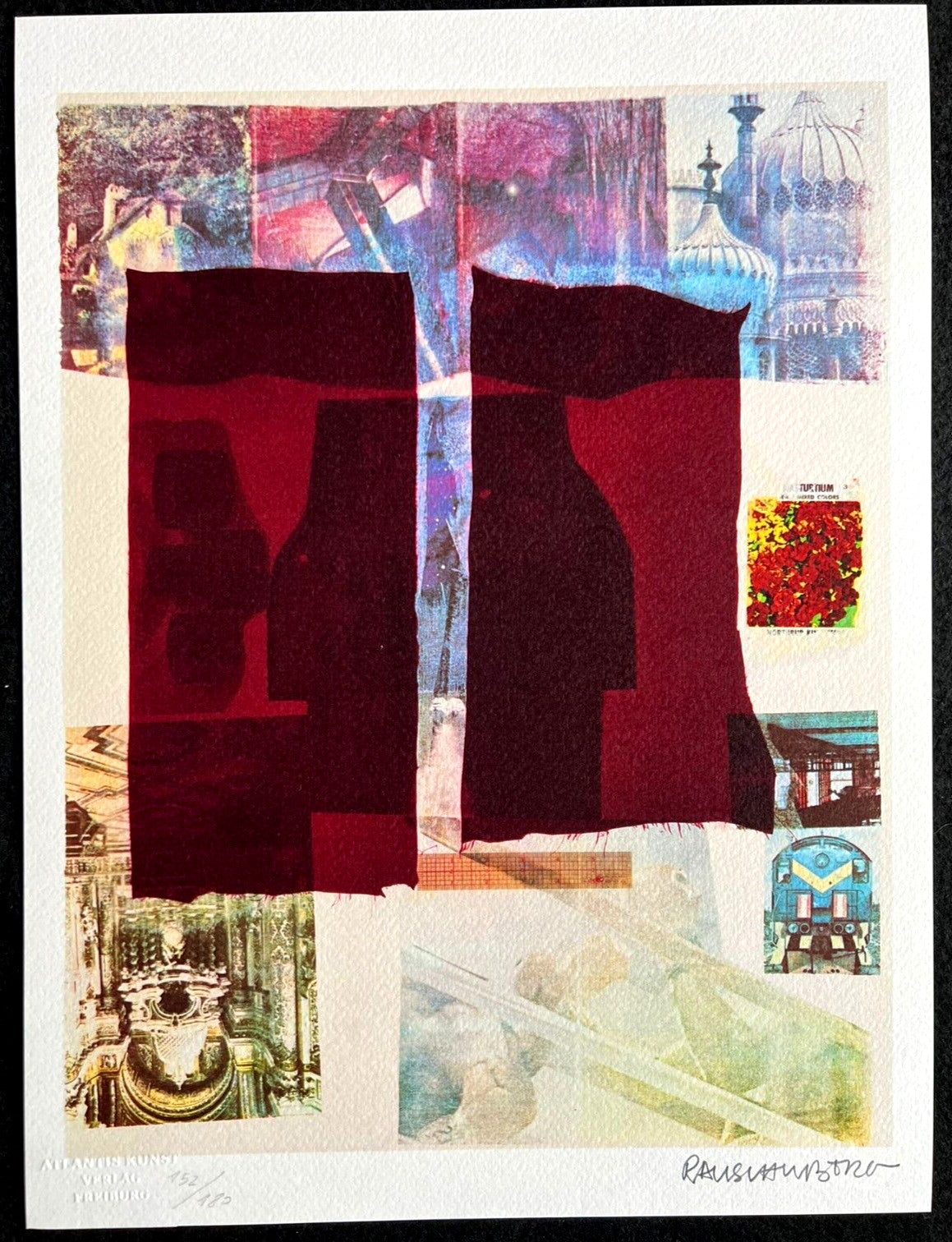 Robert Rauschenberg Lithograph Coa Signed Op Numbered By Hand 180 Es
