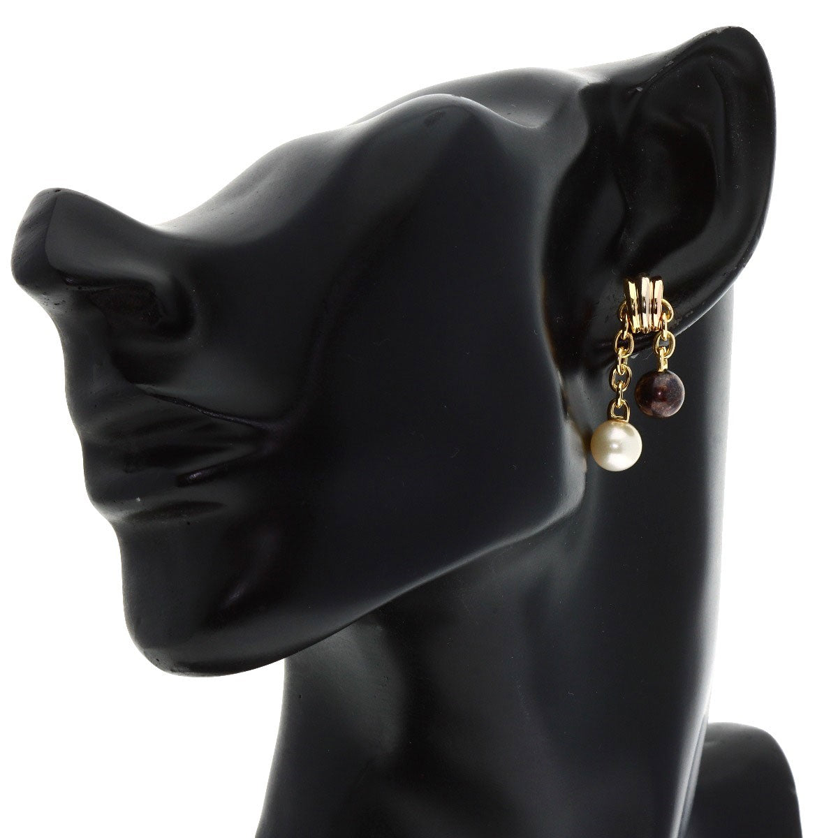 Cartier Trinity Pearl Pearl Earring K18 Yellow