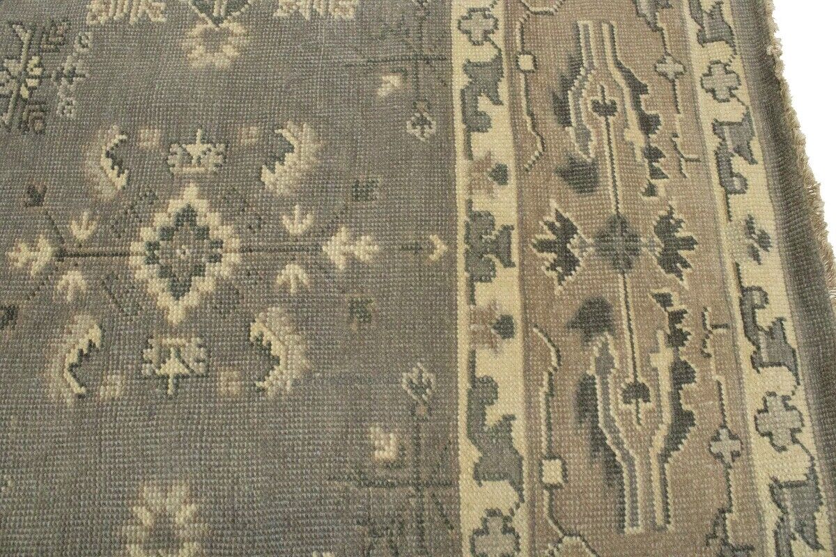 Handmade Muted Brownish Floral Transitional
