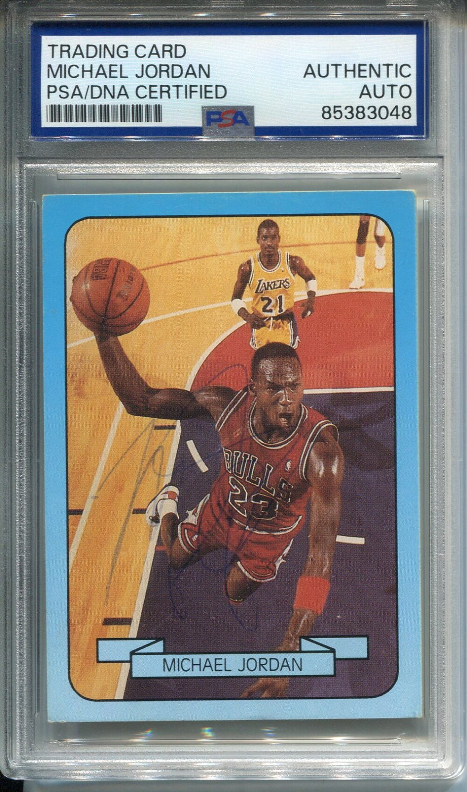 Michael Jordan Autographed 1990 Living Legend Series 1 Card #9 Psa Authentic