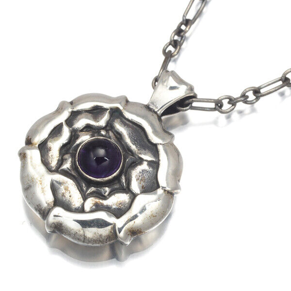 Georg Jensen Necklace Amethyst B 925 Sterling