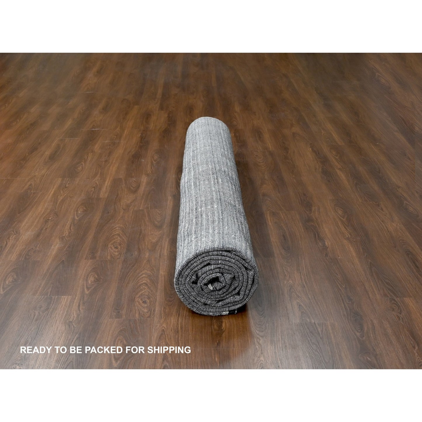 14'X16'2" Taupe Modern Textured Hand Loomed Wool And Silk Oversized Rug