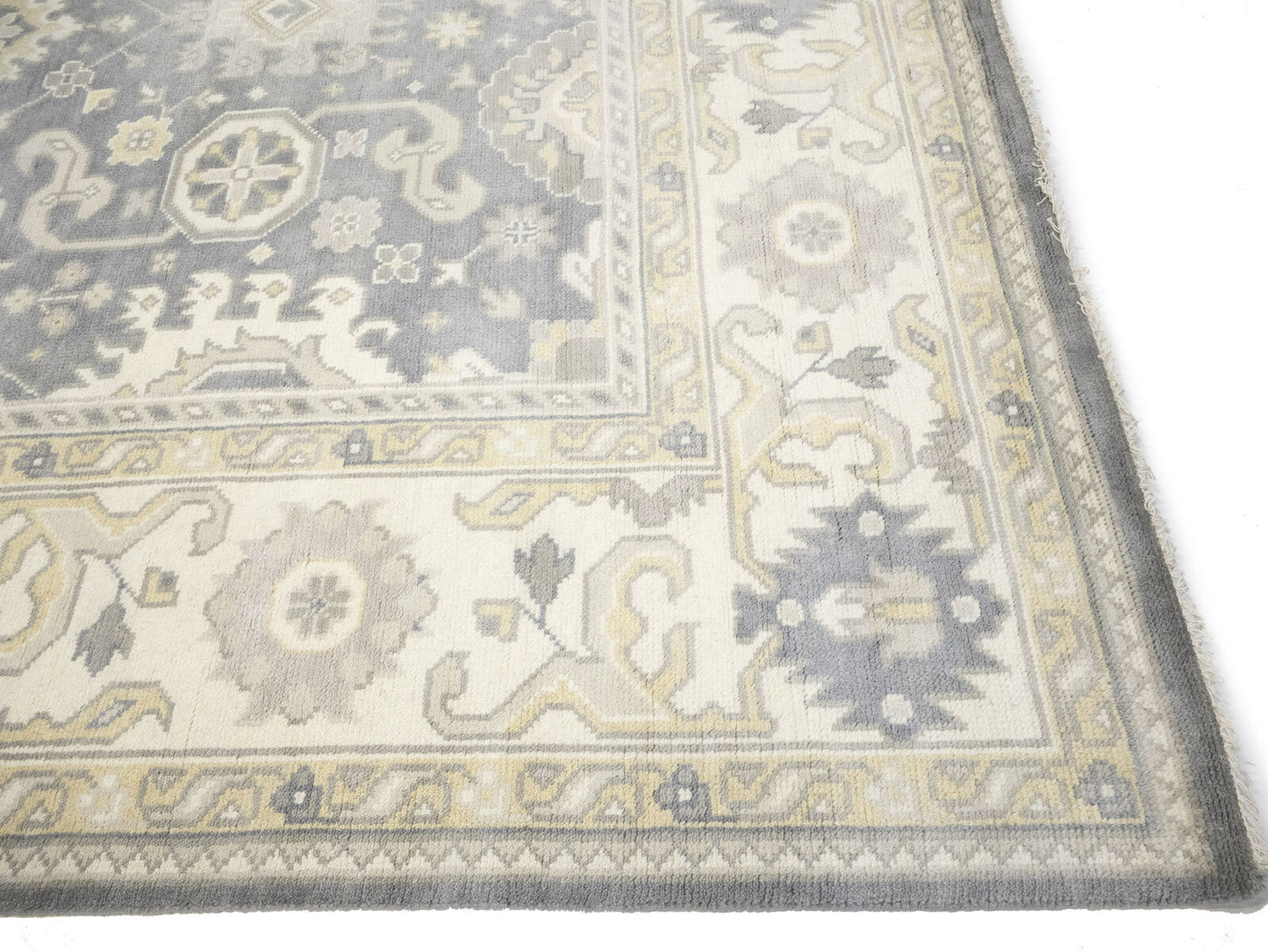 9X18 ft Handmade Oushak Chobi Oriental Rug Muted