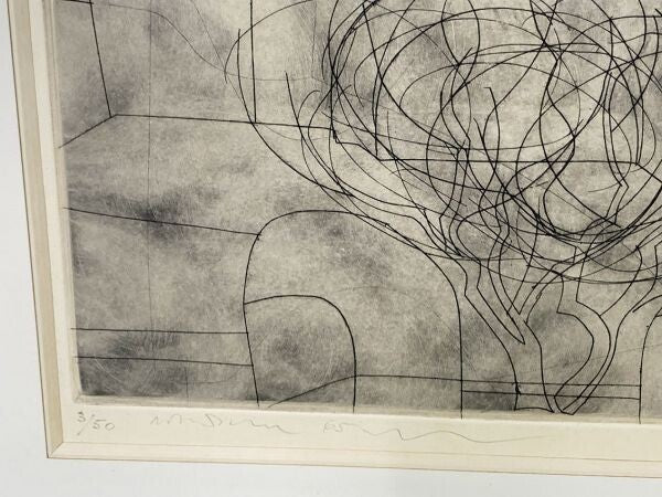 Ben Nicholson Copperplate Print Storm Over Paros