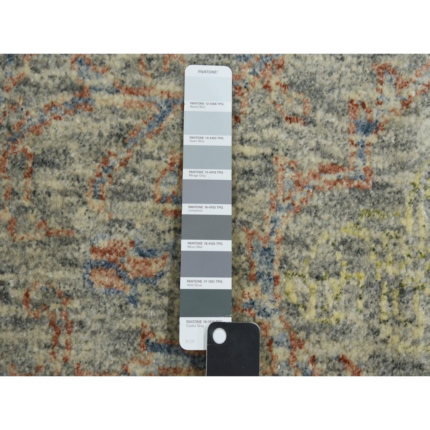 8'10"X12' Colorful Modern Salt And Pepper Design Wool Hand Knotted Rug
