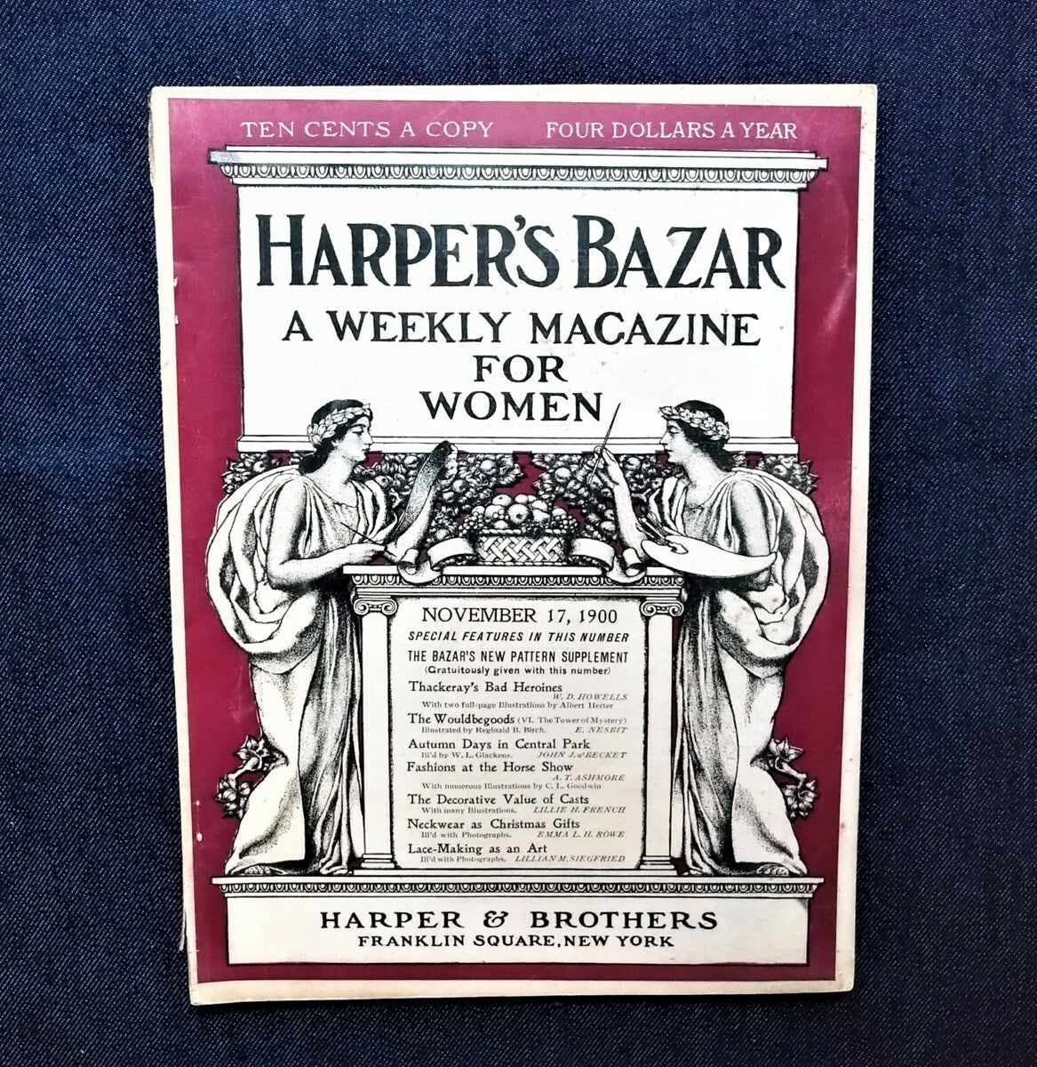 Harper'S Bazar Magazine - November 1900 - Antique