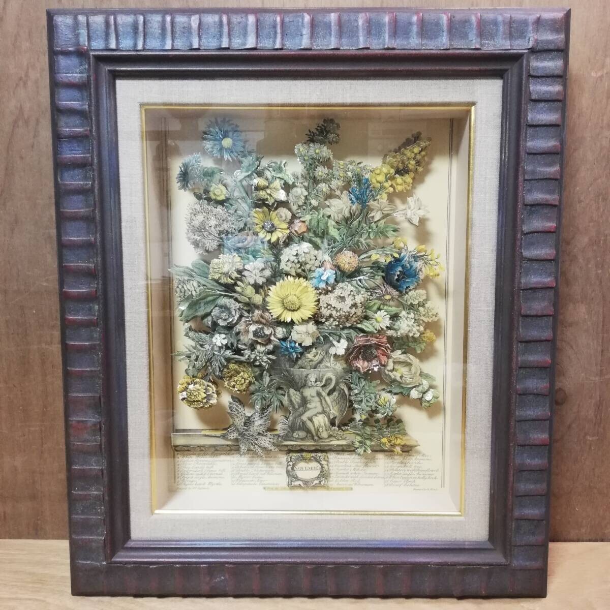 Henry Fletcher "November" Lithograph Rare Flower