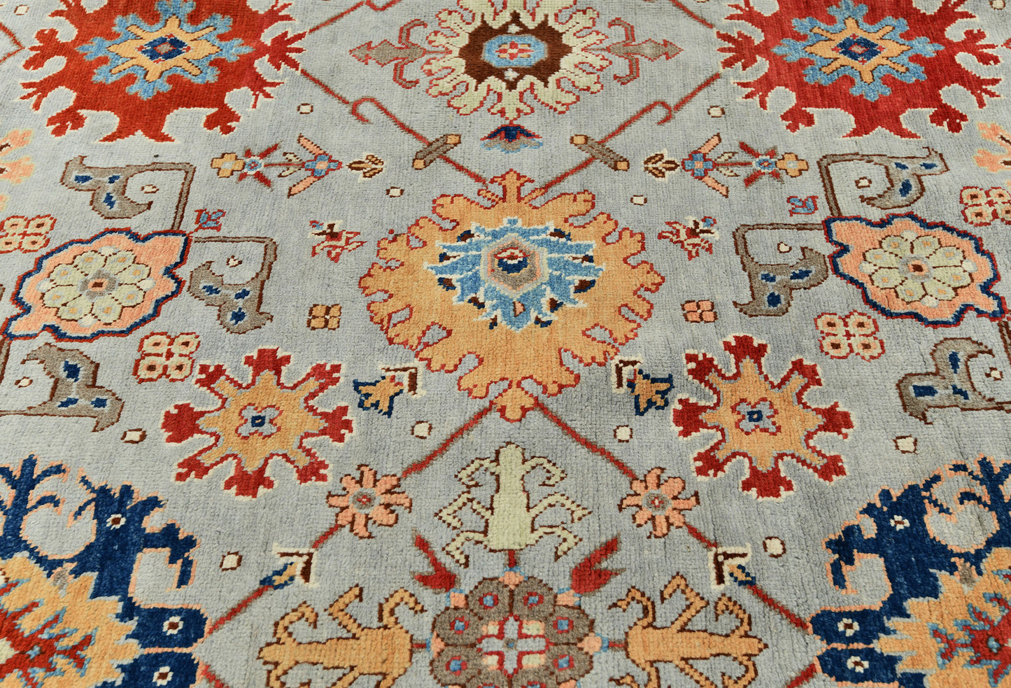 9X12 ft Handmade Kazak Serapi Oriental Rug Tribal