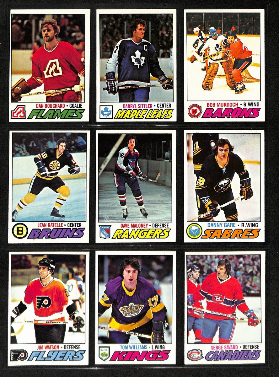 1977-78 Topps Hockey Cards Complete Set (1-264)