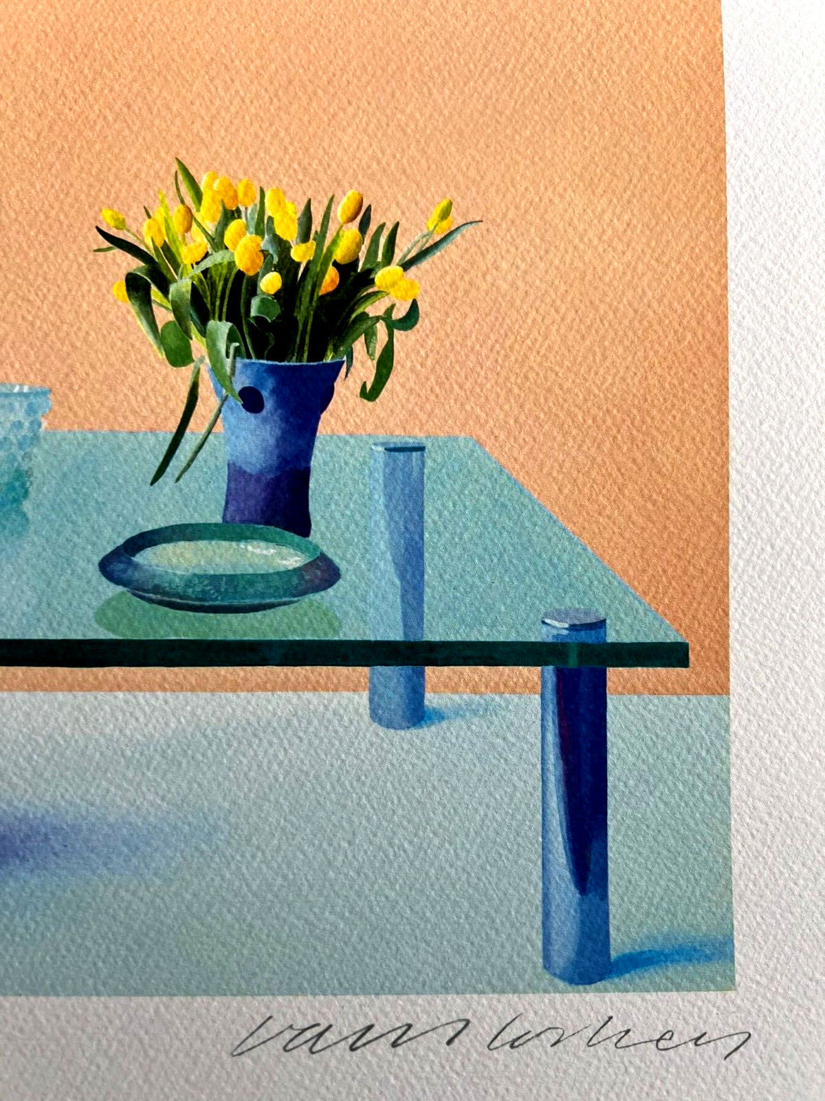 David Hockney Lithograph Signed Coa