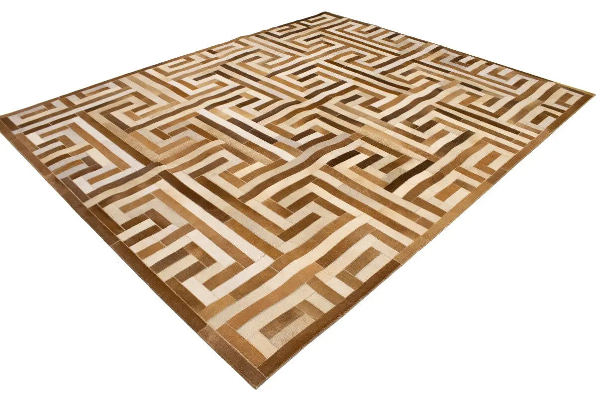 Contemporary Brown Cowhide Rug Large Modern