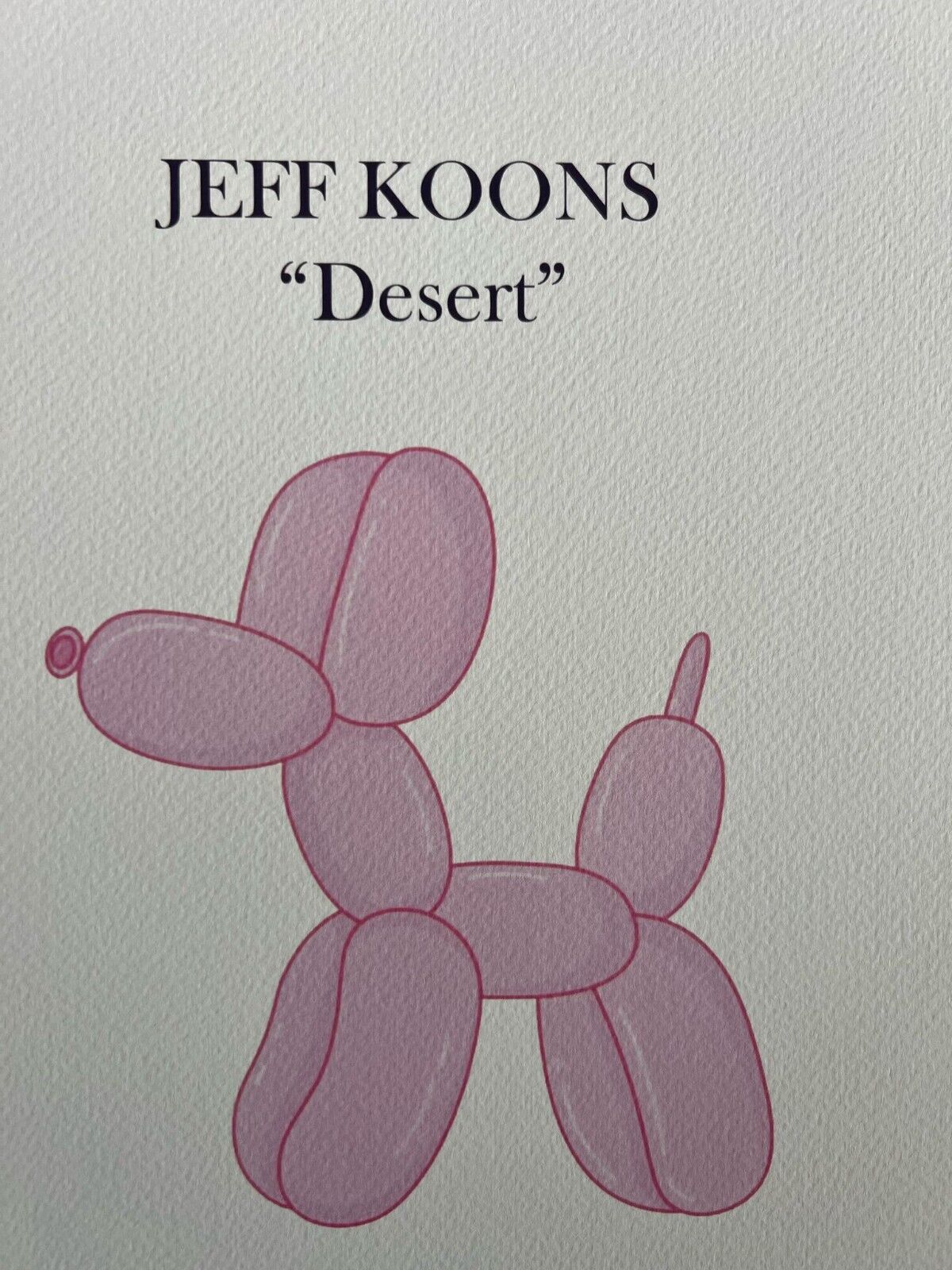 Jeff Koons Lithograph Mori Museum Coa Numbered