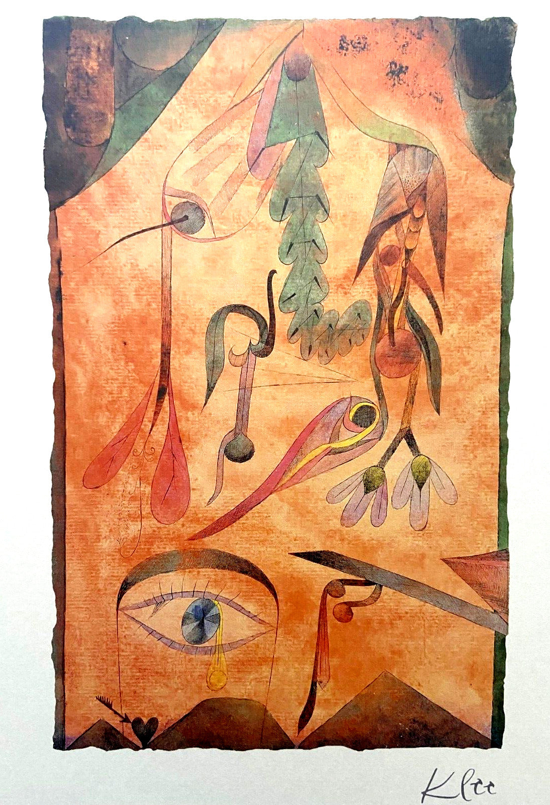 Paul Klee Lithograph 1969 Coa Signed Op Published - Joseph Albers