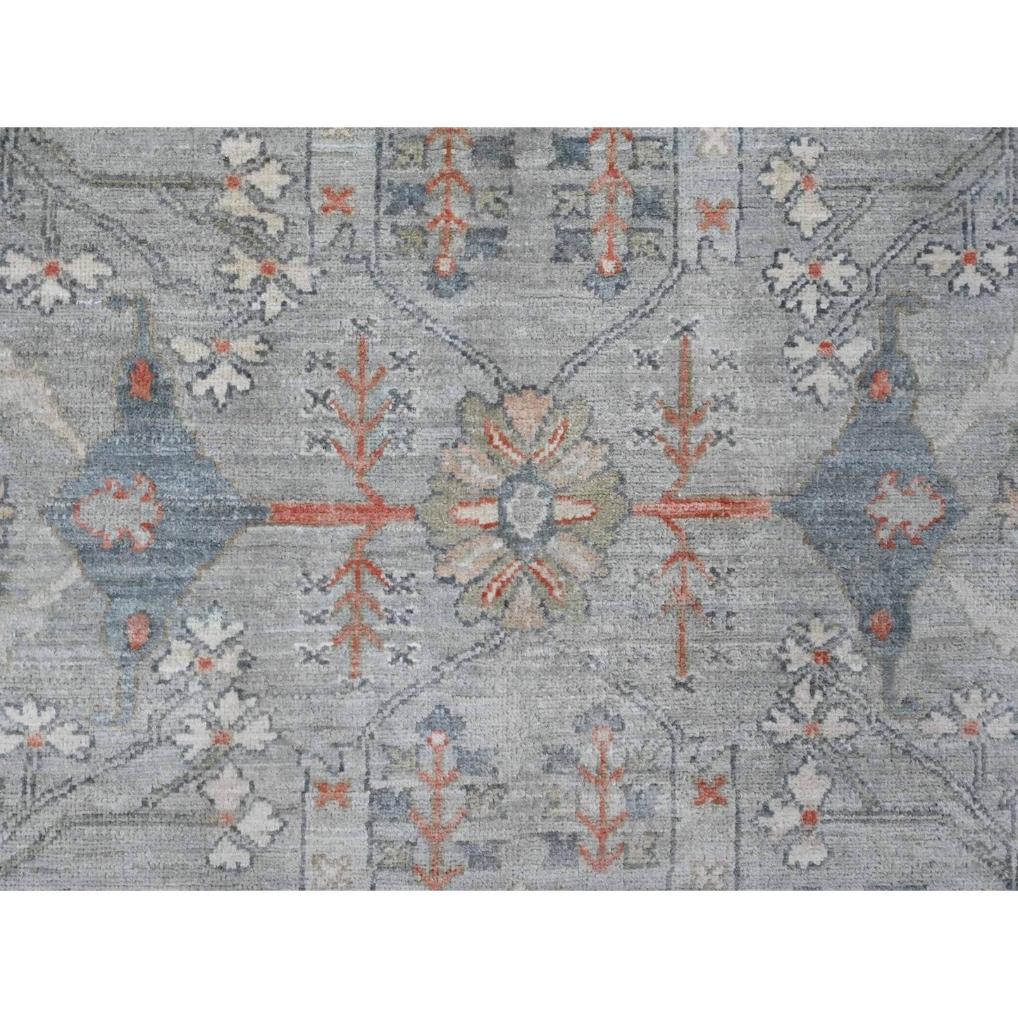 8'1"X9'10" Gray Bijar Garus Design Hand Knotted High Mountain Wool Rug