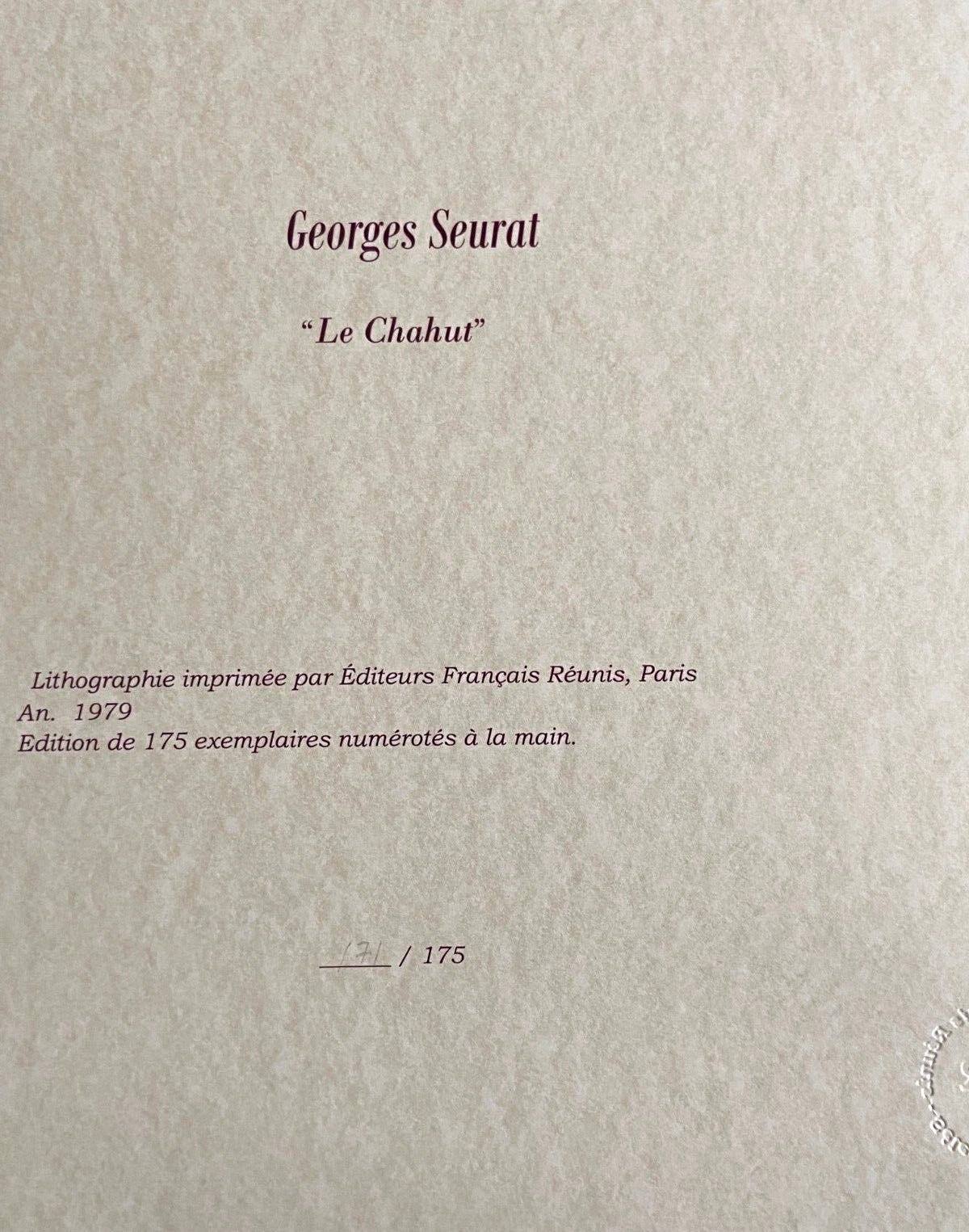 Georges Seurat Lithograph Coa Signed Numbered (Edgar Degas)