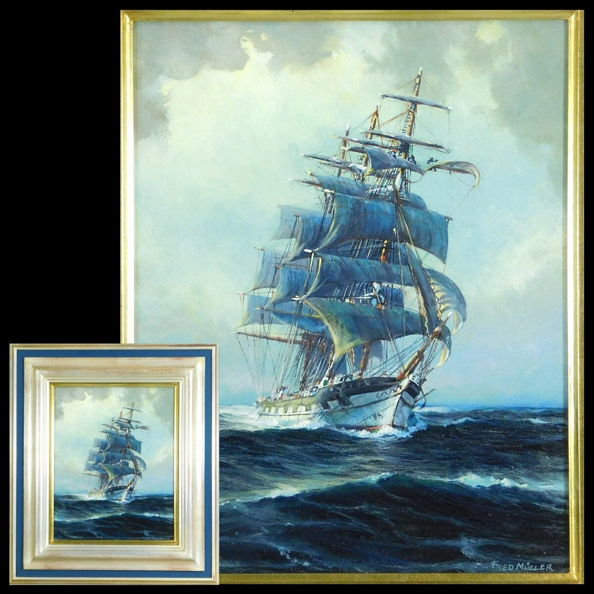 Fred Muller (Germany) Original Painting Oil On