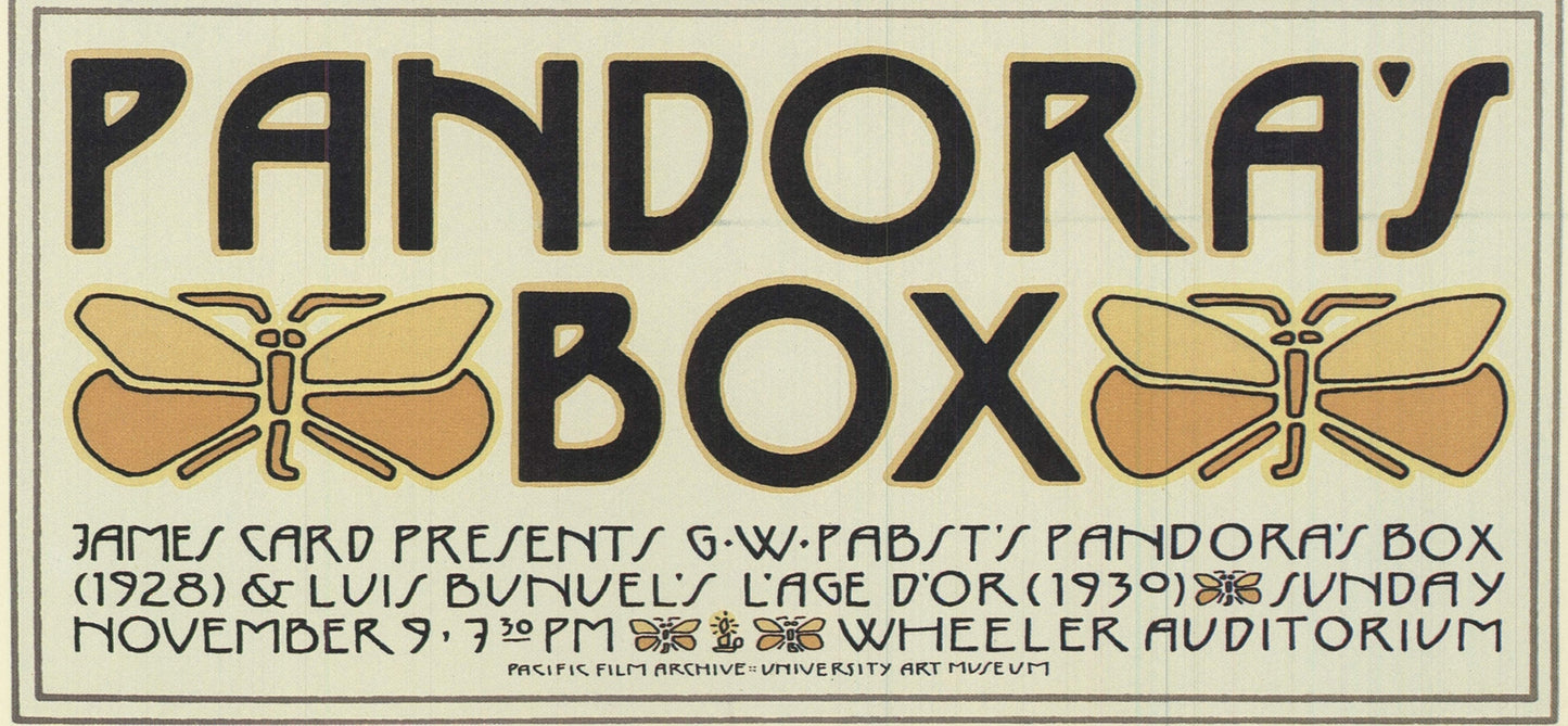 David Lance Goines Pandora'S Box " Offset Lithograph Contempo
