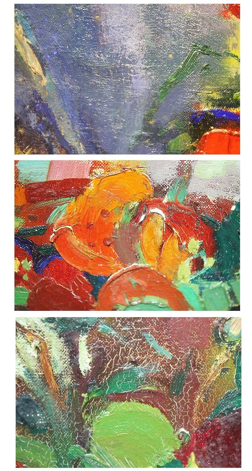 Paul Collomb (French) Signed Original Painting Oil Canvas "Still Life" Framed