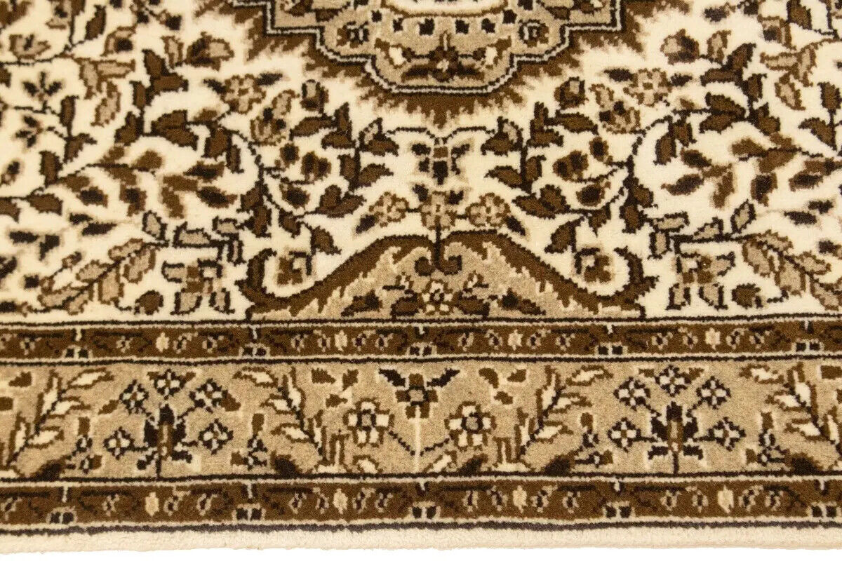 Handmade Kirman Oriental Runner Rug Plush Floral