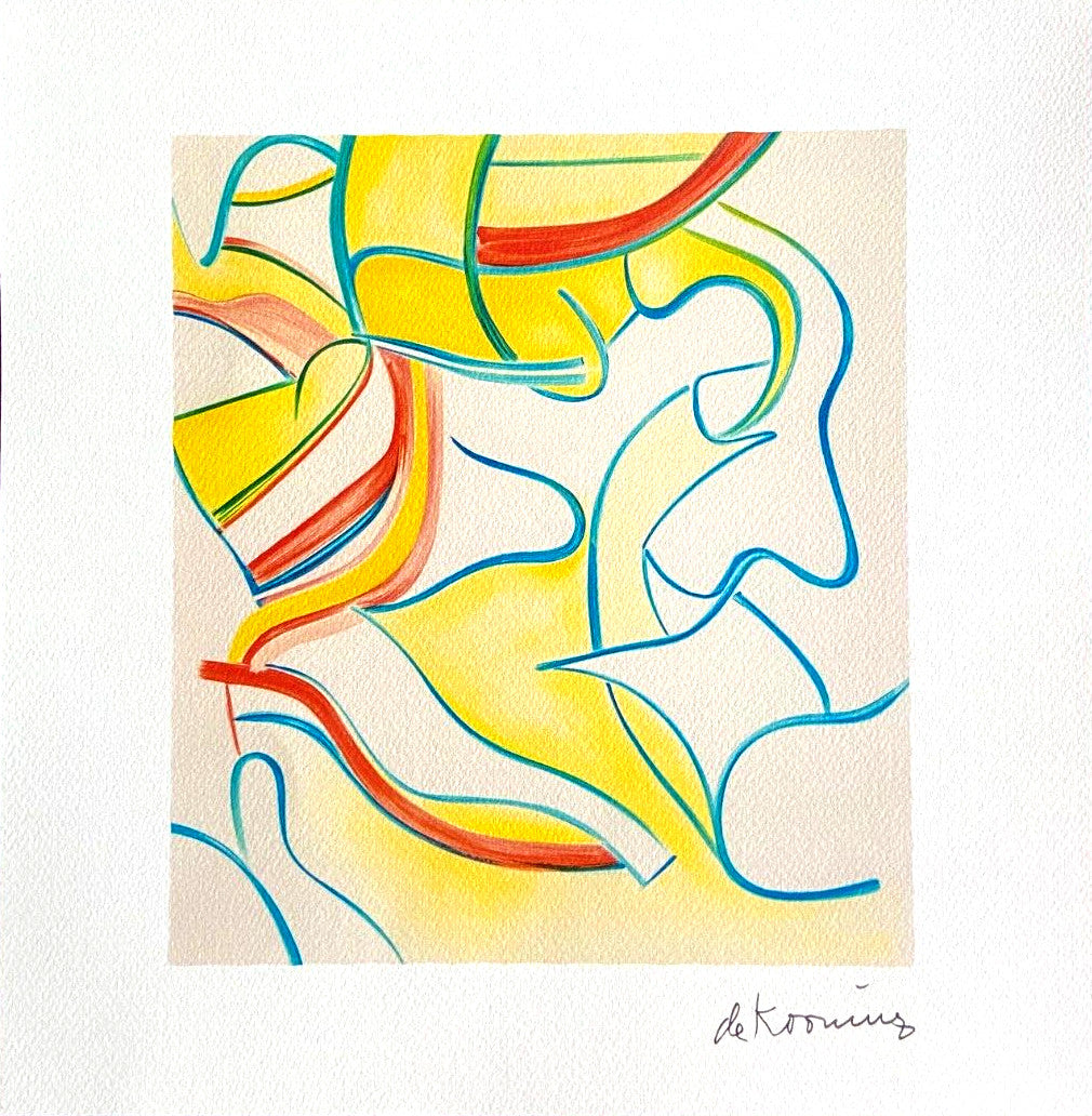 Willem De Kooning Lithograph Guggenheim Museum